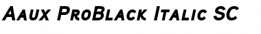Download Aaux ProBlack Italic SC Font