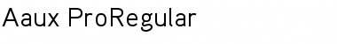 Aaux ProRegular Regular Font