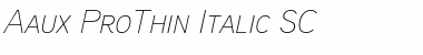 Aaux ProThin Italic SC Regular Font