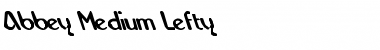 Download Abbey-Medium Lefty Font
