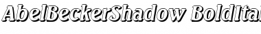 AbelBeckerShadow Font