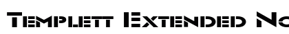 Templett Extended Normal Font Preview Templett Extended Normal Font Preview