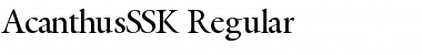 AcanthusSSK Regular Font