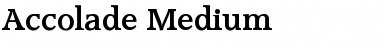 Accolade-Medium Regular Font