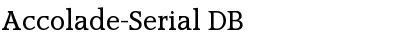 Download Accolade-Serial DB Font