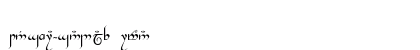 Tengwar-Gandalf Roman Font Tengwar-Gandalf Roman Font Preview