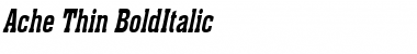 Ache Thin BoldItalic Font