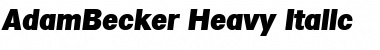 AdamBecker-Heavy Font