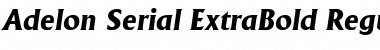 Adelon-Serial-ExtraBold RegularItalic Font