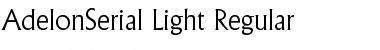 AdelonSerial-Light Regular Font