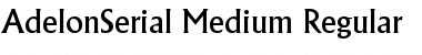 AdelonSerial-Medium Regular Font