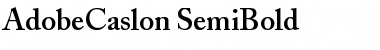 Download AdobeCaslon-SemiBold Font