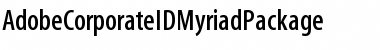 AdobeCorporateIDMyriadPackage Roman Font