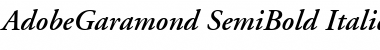 AdobeGaramond-SemiBold Semi BoldItalic