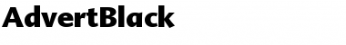AdvertBlack Regular Font