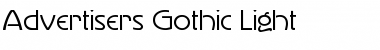 Advertisers Gothic Light Regular Font