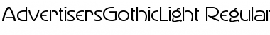 Download AdvertisersGothicLight Font