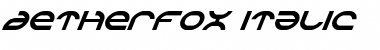 Download Aetherfox Italic Font