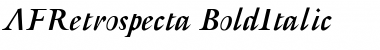 AFRetrospecta-BoldItalic Bold Italic