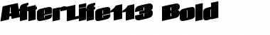 AfterLife113 Bold Font