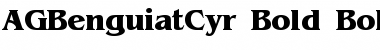 Download AGBenguiatCyr-Bold Font