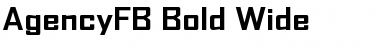 AgencyFB Bold Wide Regular Font