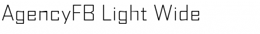 Download AgencyFB Light Wide Font