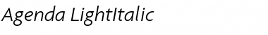 Agenda Italic Font