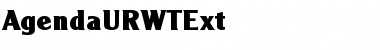 AgendaURWTExt Regular Font