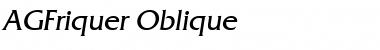 AGFriquer Oblique Font