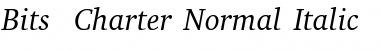 Bits_ Charter Normal-Italic Font