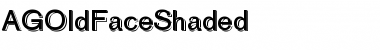 Download AGOldFaceShaded Font