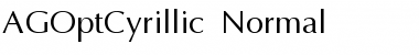 AGOptCyrillic Normal Font