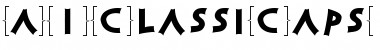 AIClassiCapsF Regular Font