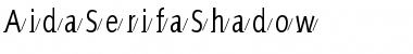 AidaSerifaShadow Regular Font
