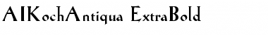 AIKochAntiqua-ExtraBold Extra Bold Font