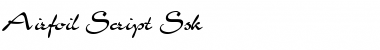 Airfoil Script Ssk Regular Font