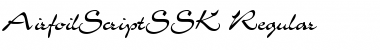 Download AirfoilScriptSSK Font