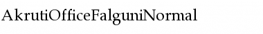 AkrutiOfficeFalguni Normal Font