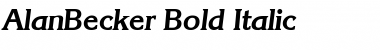 AlanBecker Bold Italic