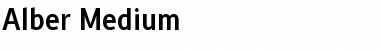 Alber Medium Font