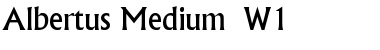 Albertus Medium (W1) Regular Font