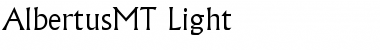 Download AlbertusMT-Light Font