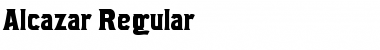 Alcazar-Regular Regular Font
