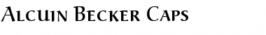 Alcuin Becker Caps Regular Font