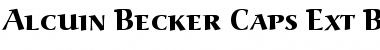 Alcuin Becker Caps Ext Bold Regular Font