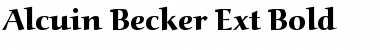 Alcuin Becker Ext Bold Font