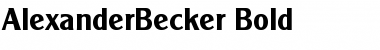 Download AlexanderBecker Font