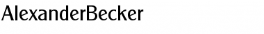 Download AlexanderBecker Font
