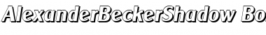 AlexanderBeckerShadow Font